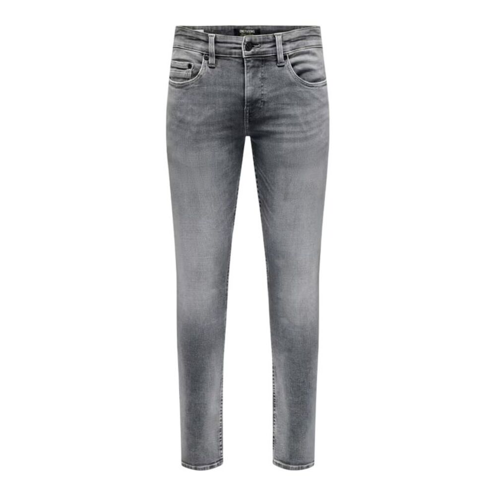 Only Mens Logo 5 Pockets Slim Jeans / Medium Grey